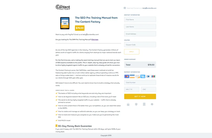 Agency Training Checkout
