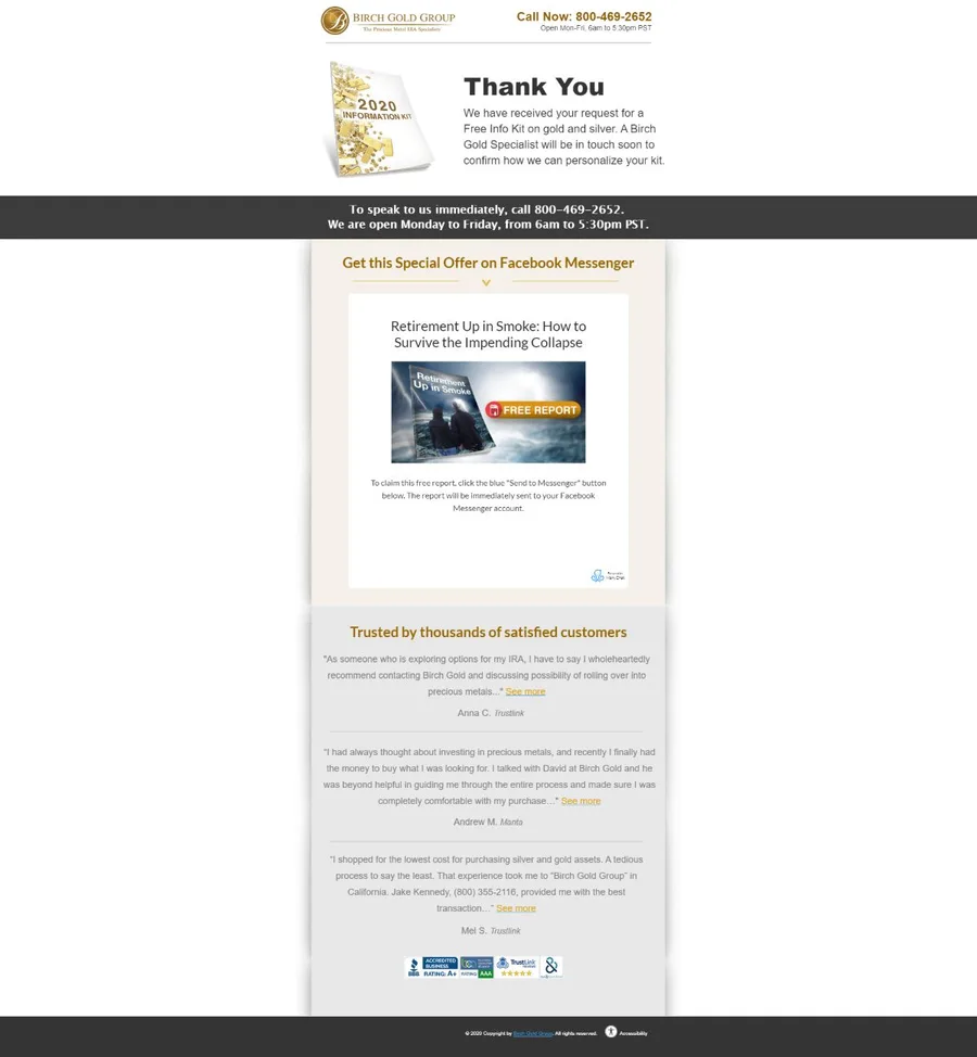 BirchGold Free Kit