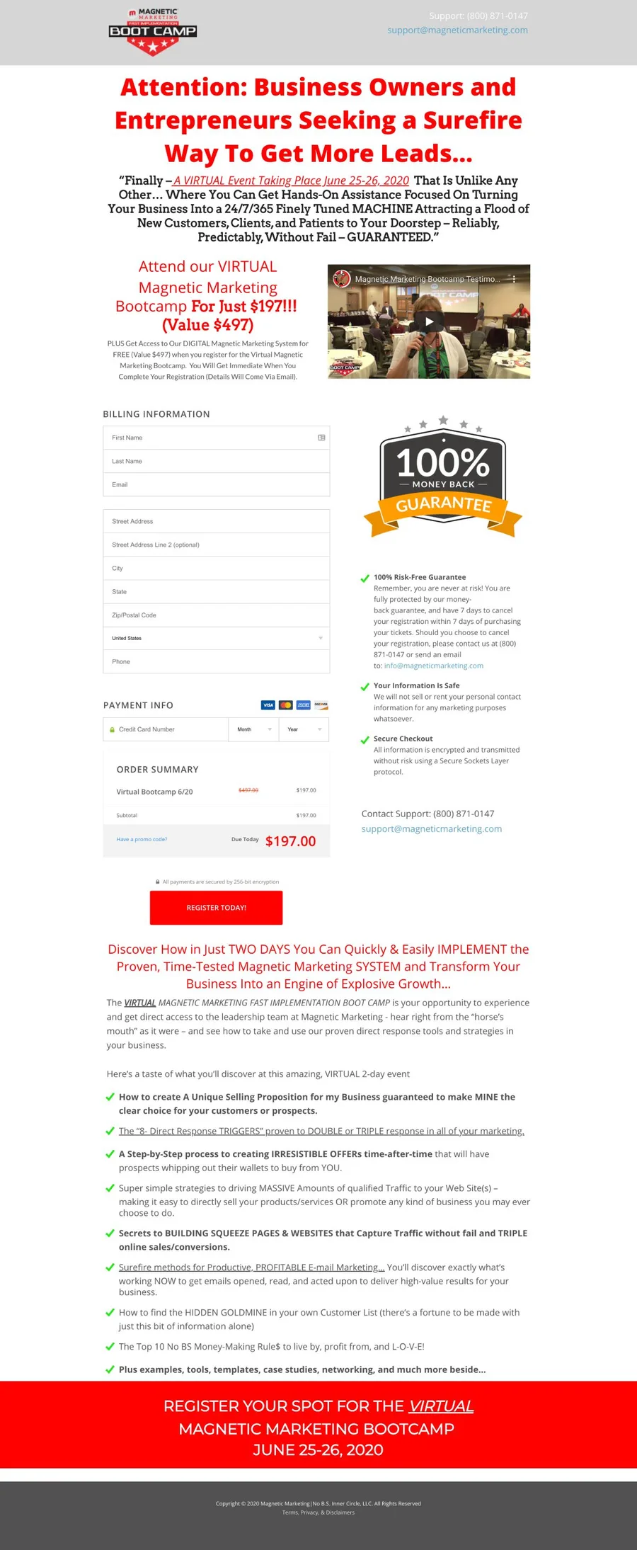 Boot Camp Checkout