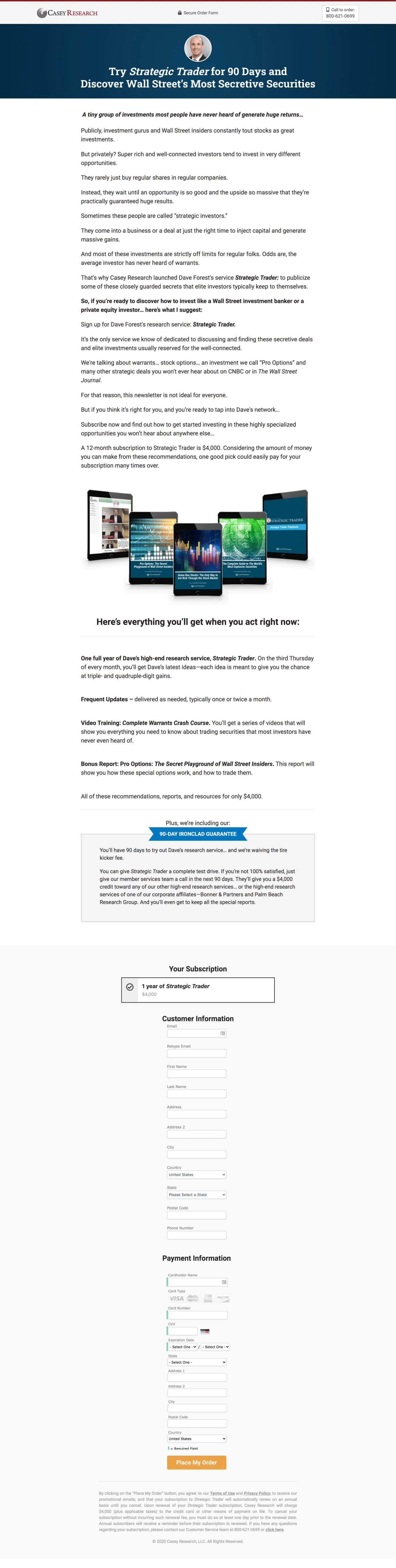 Casey Research Strategic Trader Yearly Subscription
