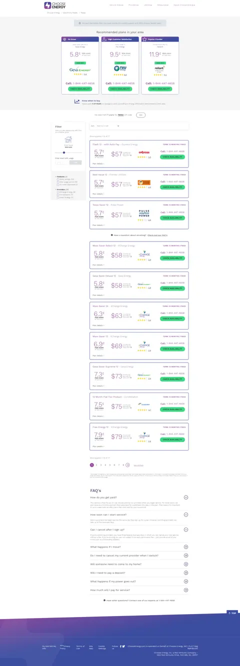Choose Energy Pricing
