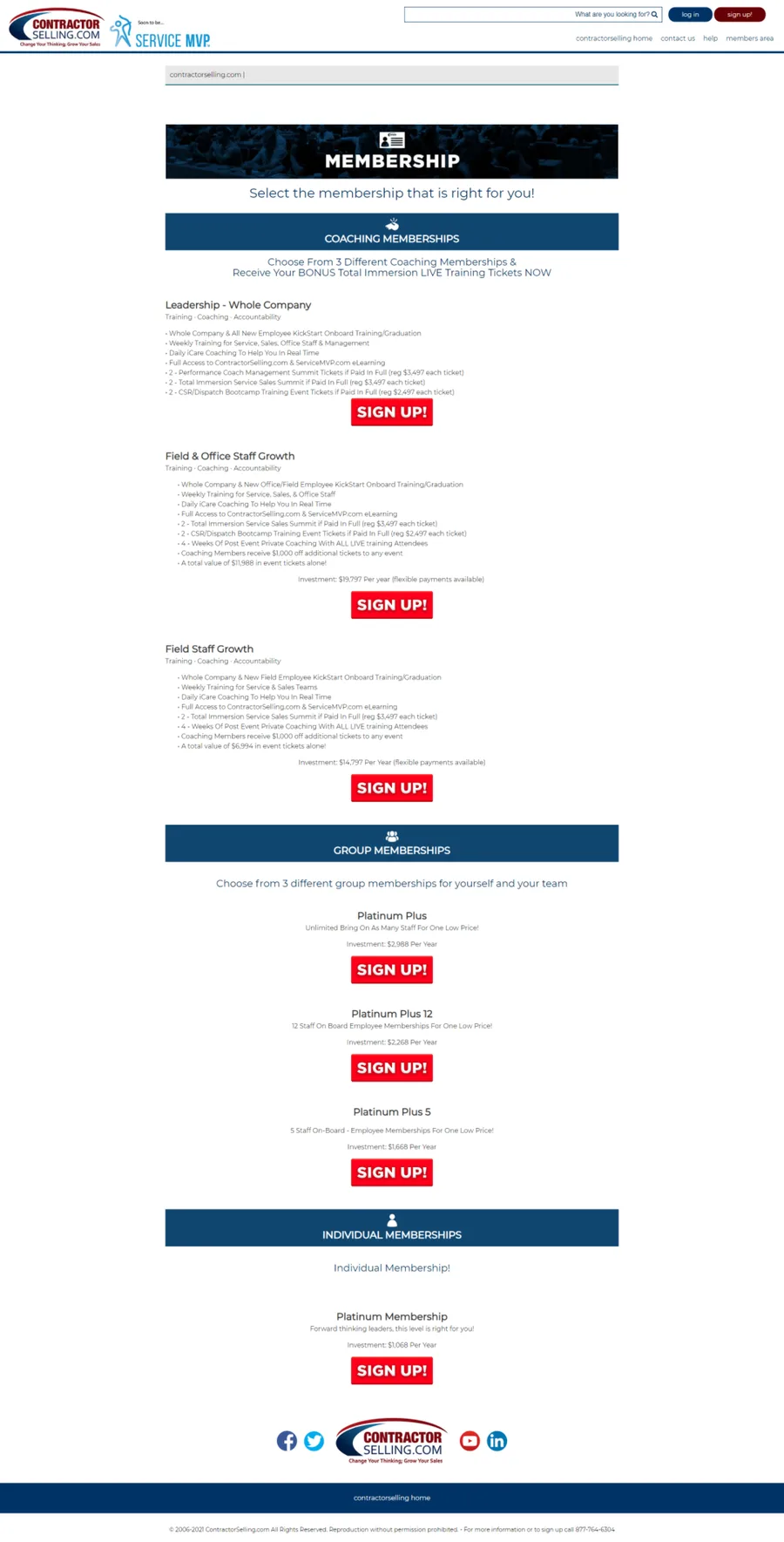 Contractor Selling Coaching Memberships