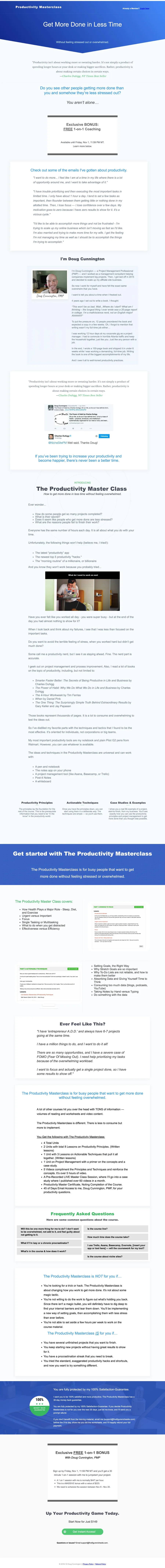 Five Figure Niche Site Productivity Masterclass