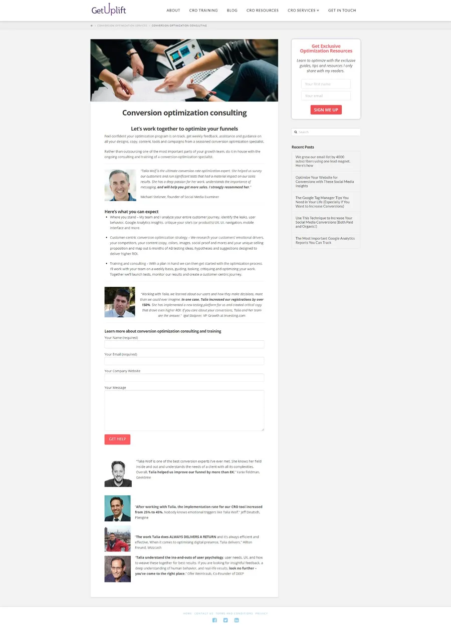 Get Uplift Conversion Optimization Consulting