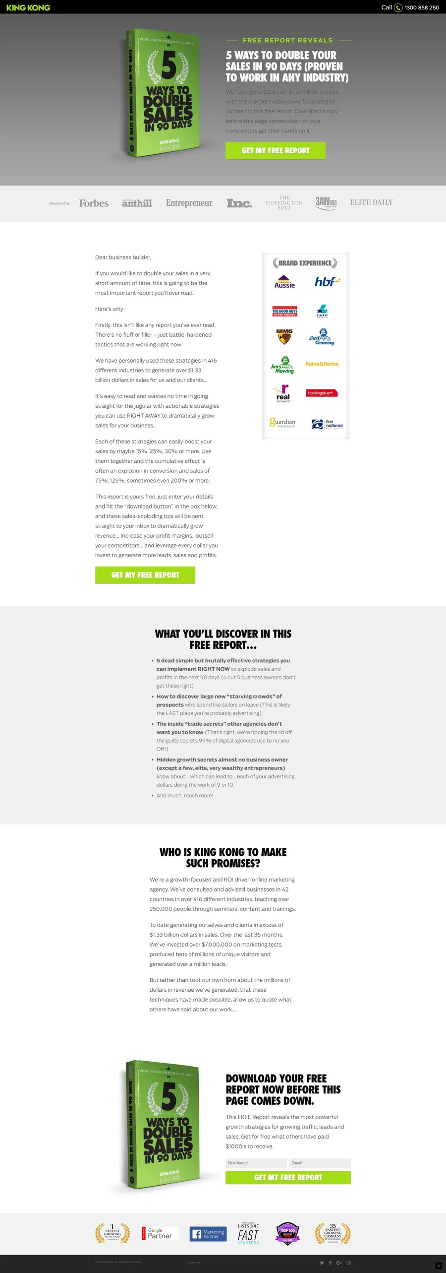 King Kong Free Report Double Sales