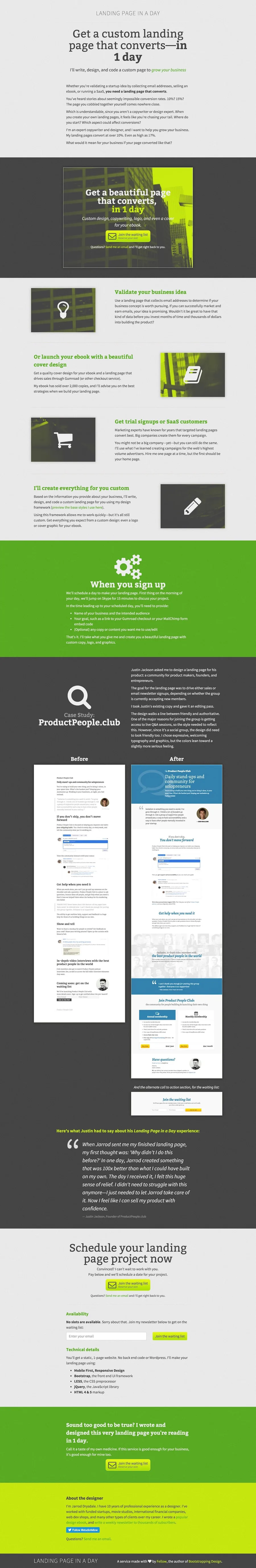 Landing Page In A Day