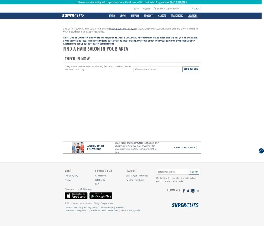 Location Catscreencapture Supercuts Salon Locator Html 2021 02 10 08 43 28