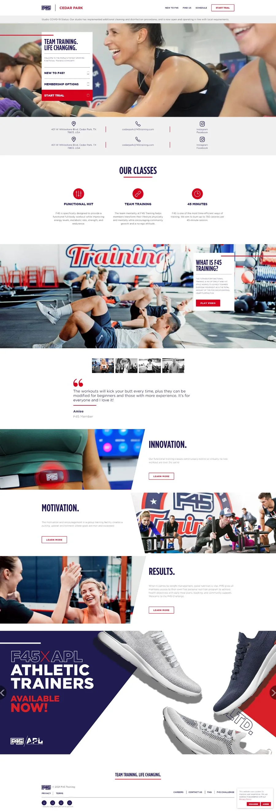 Location Screencapture F45training Cedarpark Home 2021 02 10 11 21 32