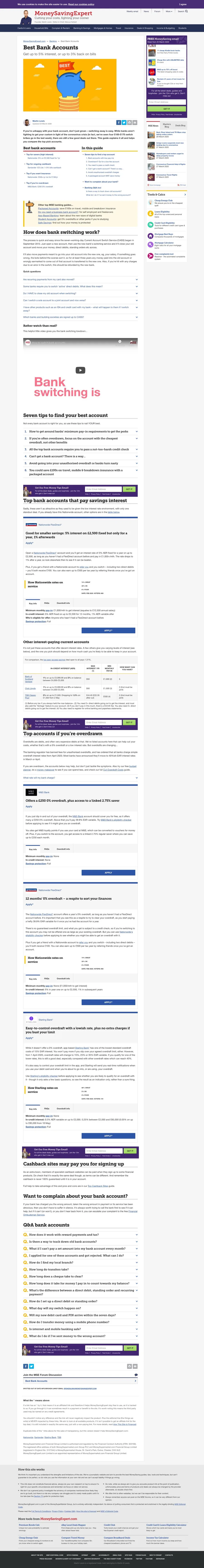 MoneySavingExpert Best Bank Accounts