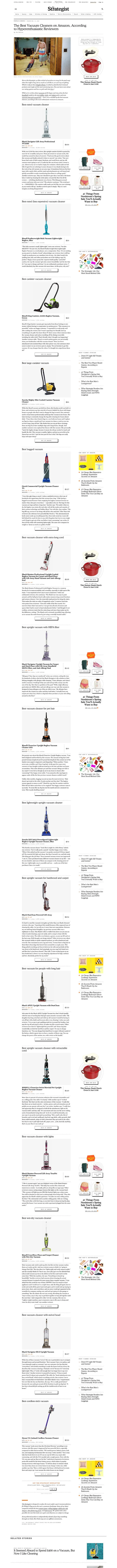 NYMag Strategist Best Vacuums And Reviews