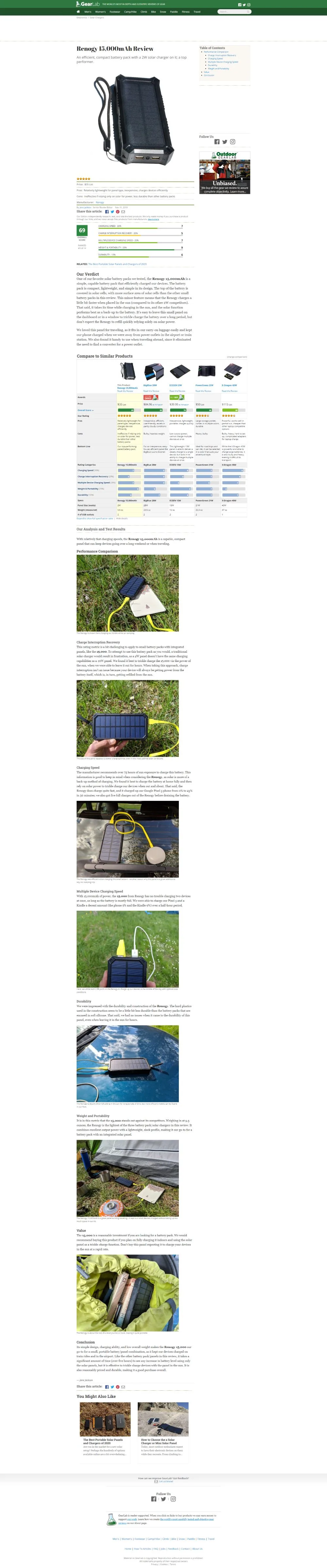 Outdoor Gear Lan Solar Charger Review
