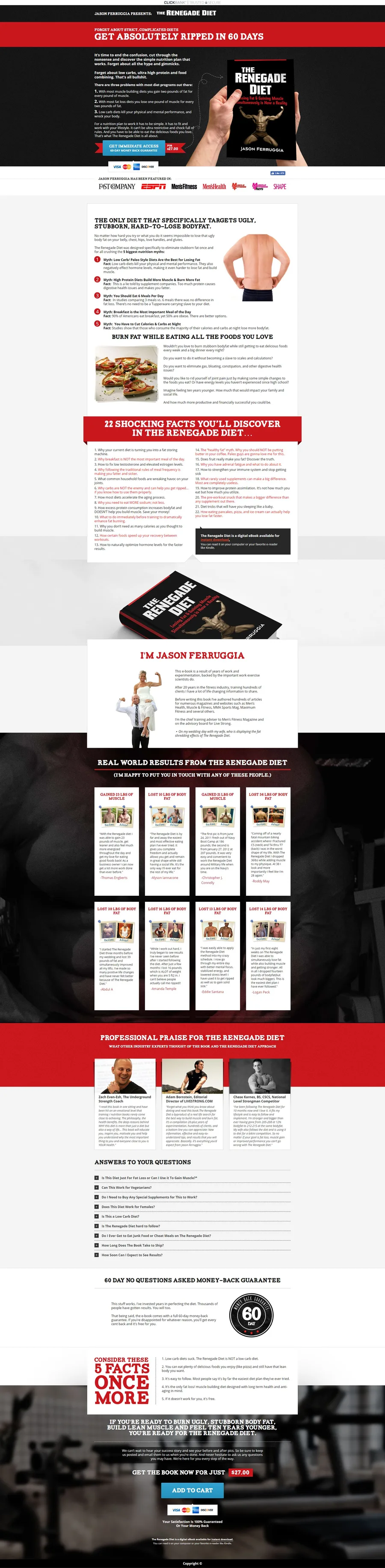 Renegade Diet Book