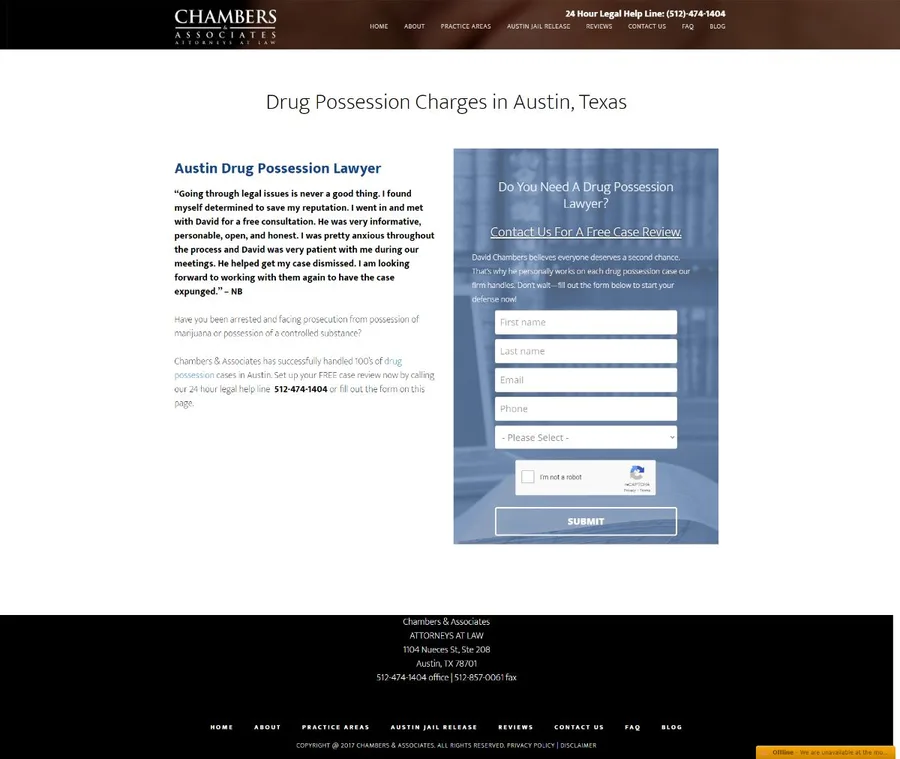 Screencapture Chambers Law Austin Drug Possession 2021 01 20 17 31 01