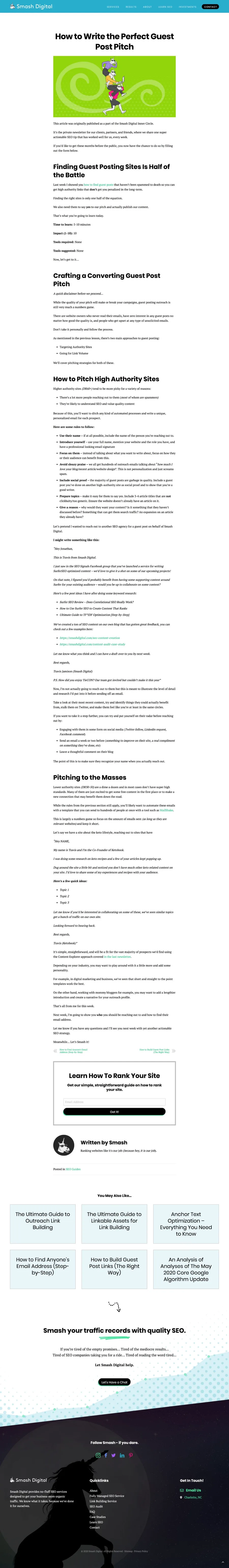 Smash Digital How To Write The Perfect Guest Post Pitch