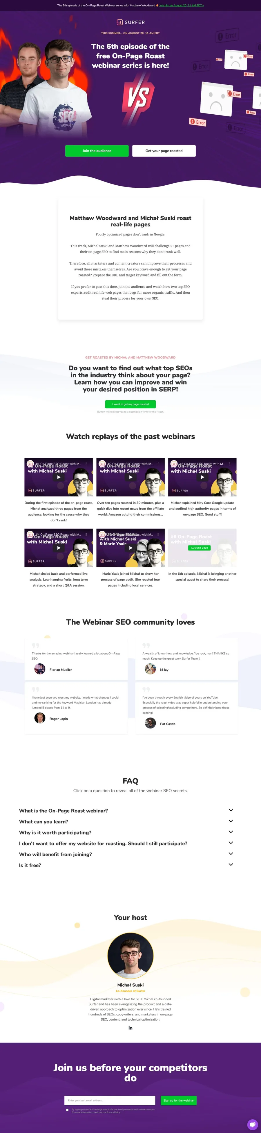 Surfer SEO Onpage Roast