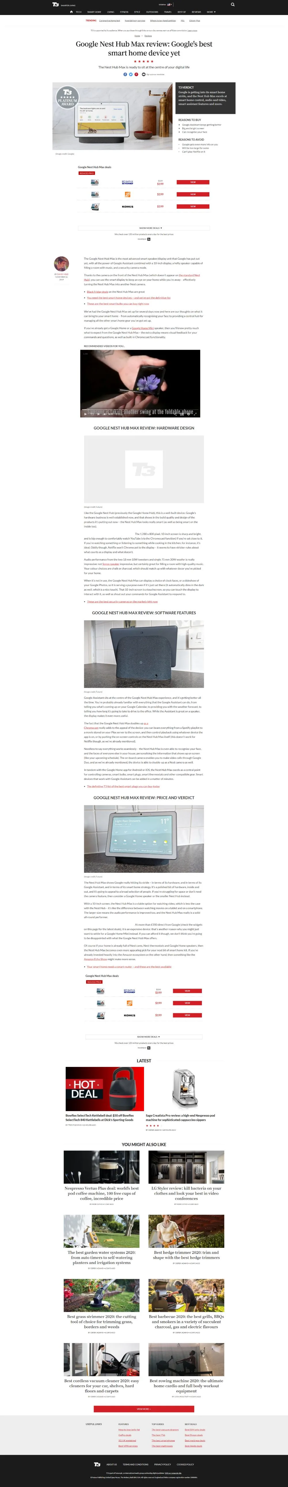 T3 Google Next Hub Review