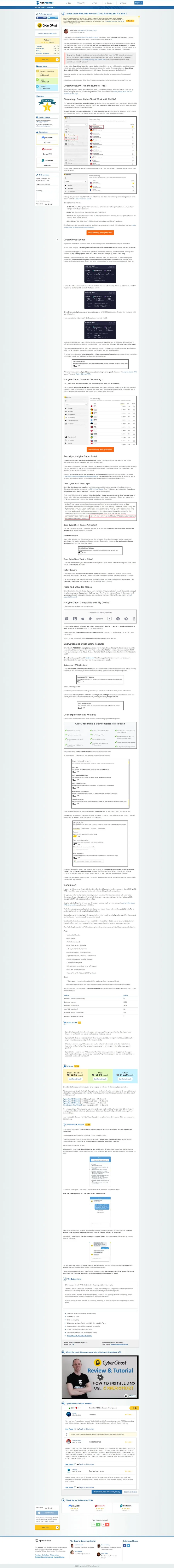 VPN Mentor Cyberghost Review